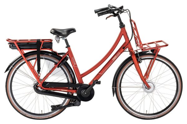 Freebike Bronx Transporter Dames E-Bike Nexus 7 – Mat Rood