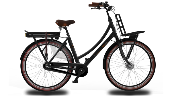 Freebike Bronx Transporter Dames E-Bike N3 Mat Zwart