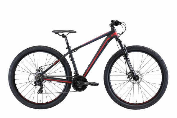 Bikestar 29inch 21 Speed Hardtail Sport MTB Zwart Rood