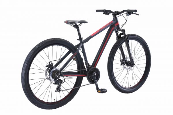 Bikestar 29inch 21 Speed Hardtail Sport MTB Zwart Rood