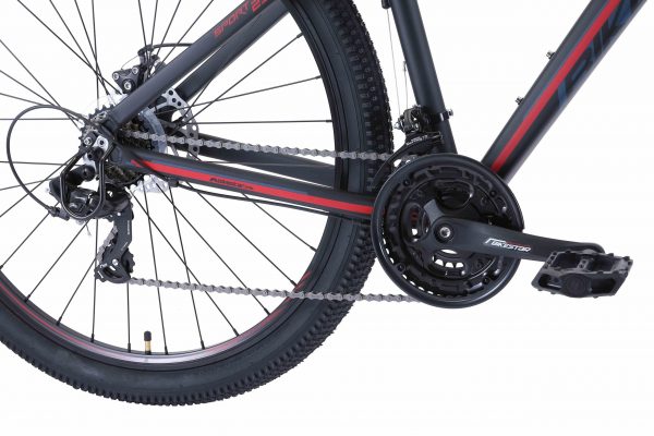 Bikestar 29inch 21 Speed Hardtail Sport MTB Zwart Rood