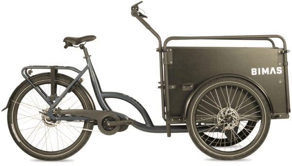 Bimas E-Cargo 3.3 E-Bakfiets 19.2Ah Bafang Mid-motor – Blauw-Zwart