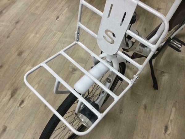VERKOCHT – Stella Dolce Elektrische Dames Transportfiets N7 Mat Wit