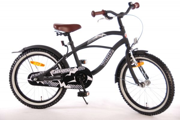 Volare Black Cruiser Kinderfiets – Jongens – 18 inch – Zwart – 95% afgemonteerd
