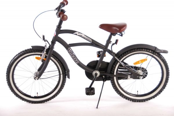 Volare Black Cruiser Kinderfiets – Jongens – 18 inch – Zwart – 95% afgemonteerd