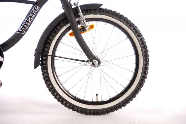 Volare Black Cruiser Kinderfiets – Jongens – 18 inch – Zwart – 95% afgemonteerd