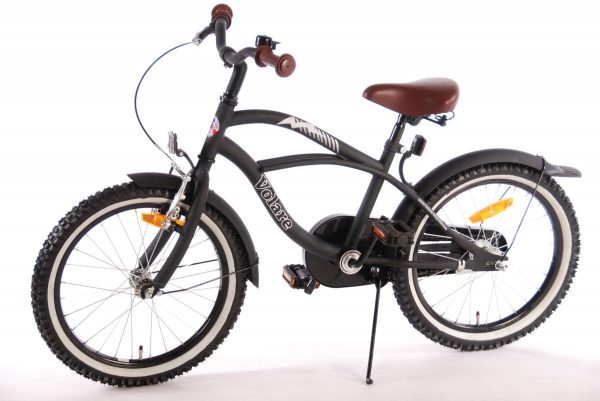 Volare Black Cruiser Kinderfiets – Jongens – 18 inch – Zwart – 95% afgemonteerd