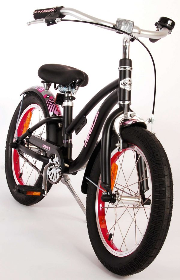 Volare Miracle Cruiser Kinderfiets – Meisjes- 16 inch – Mat Zwart – Prime Collection