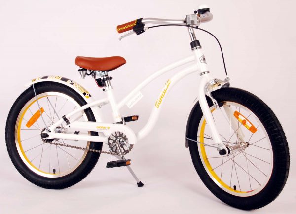 Volare Miracle Cruiser Kinderfiets – Meisjes – 18 inch – Wit – Prime Collection