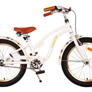 Volare Miracle Cruiser Kinderfiets – Meisjes – 18 inch – Wit – Prime Collection