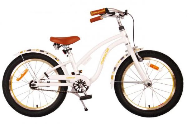 Volare Miracle Cruiser Kinderfiets – Meisjes – 18 inch – Wit – Prime Collection