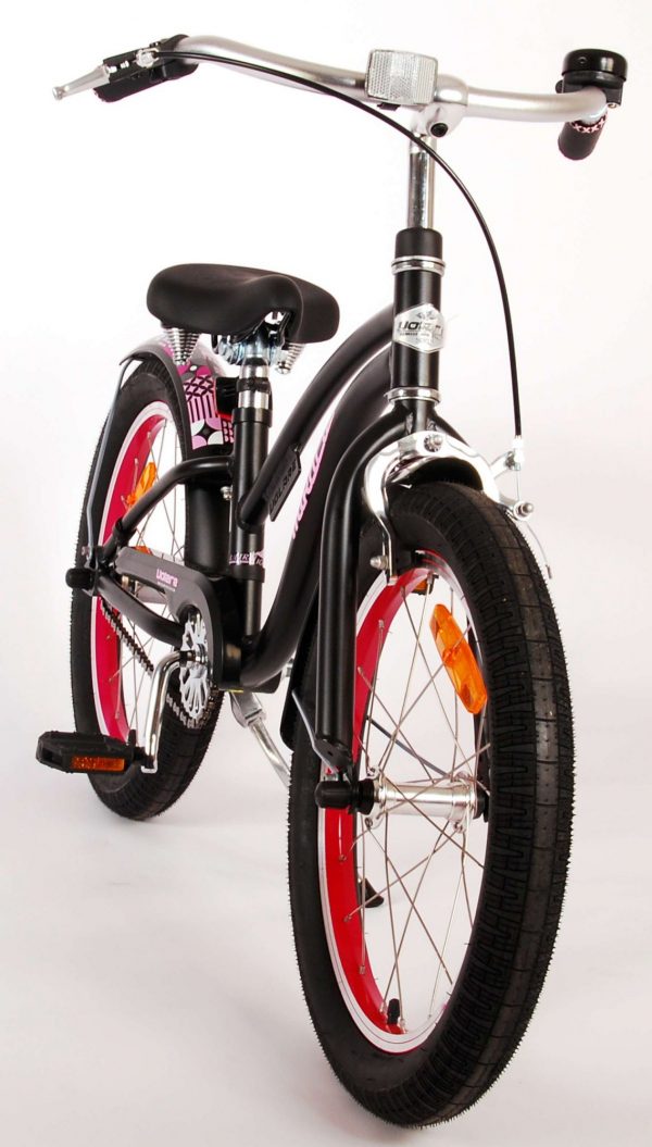 Volare Miracle Cruiser Kinderfiets – Meisjes – 18 inch – Mat Zwart – Prime Collection