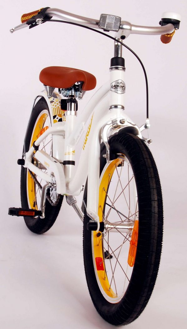 Volare Miracle Cruiser Kinderfiets – Meisjes – 18 inch – Wit – Prime Collection