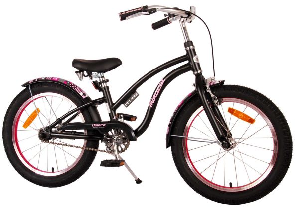 Volare Miracle Cruiser Kinderfiets – Meisjes – 18 inch – Mat Zwart – Prime Collection
