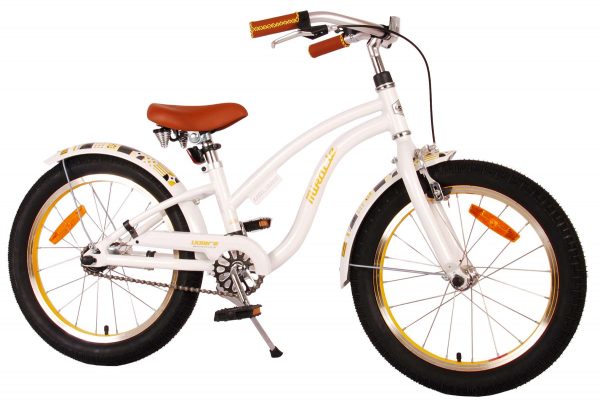 Volare Miracle Cruiser Kinderfiets – Meisjes – 18 inch – Wit – Prime Collection