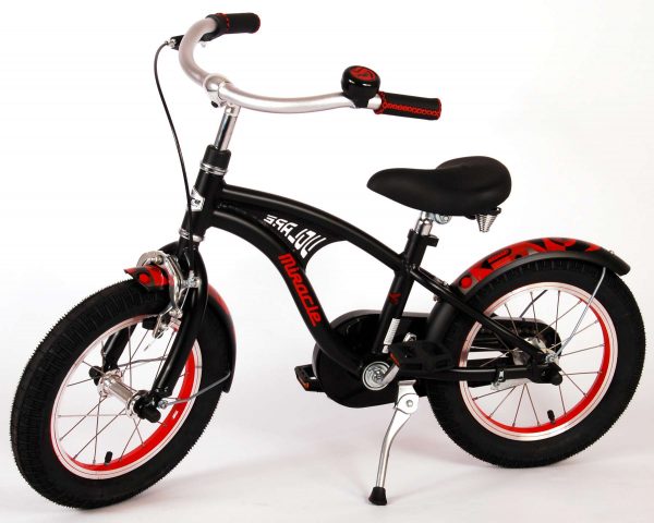 Volare Miracle Cruiser Kinderfiets – Jongens – 14 inch – Mat Zwart – Prime Collection