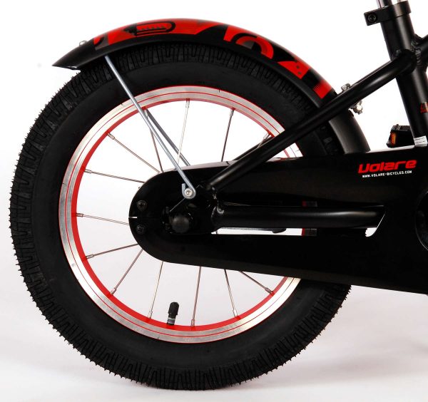 Volare Miracle Cruiser Kinderfiets – Jongens – 14 inch – Mat Zwart – Prime Collection