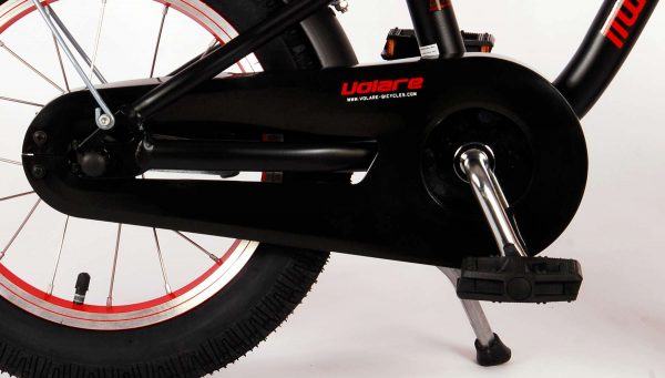 Volare Miracle Cruiser Kinderfiets – Jongens – 14 inch – Mat Zwart – Prime Collection