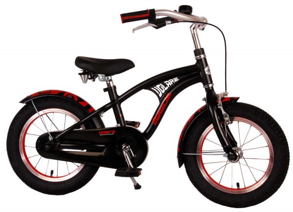 Volare Miracle Cruiser Kinderfiets – Jongens – 14 inch – Mat Zwart – Prime Collection