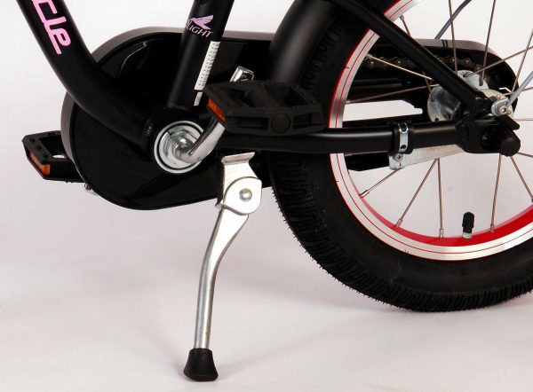 Volare Miracle Kinderfiets – Meisjes – 14 inch – Mat Zwart – Prime Collection