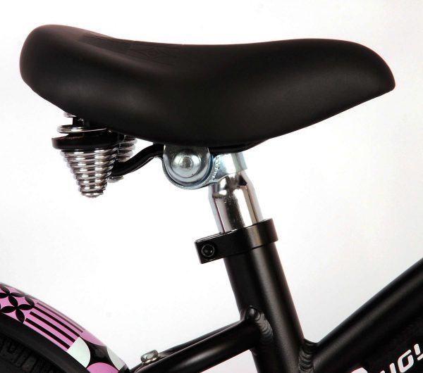 Volare Miracle Kinderfiets – Meisjes – 14 inch – Mat Zwart – Prime Collection