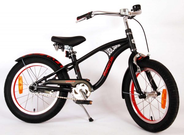 Volare Miracle Cruiser Kinderfiets – Jongens – 16 inch – Mat Zwart – Prime Collection