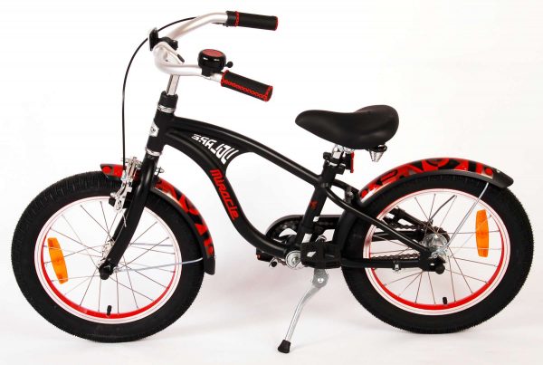 Volare Miracle Cruiser Kinderfiets – Jongens – 16 inch – Mat Zwart – Prime Collection