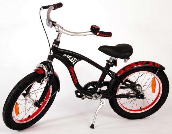 Volare Miracle Cruiser Kinderfiets – Jongens – 16 inch – Mat Zwart – Prime Collection