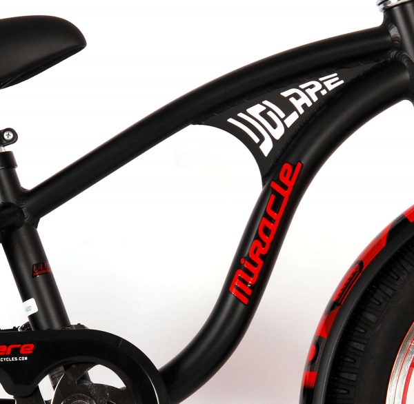 Volare Miracle Cruiser Kinderfiets – Jongens – 16 inch – Mat Zwart – Prime Collection