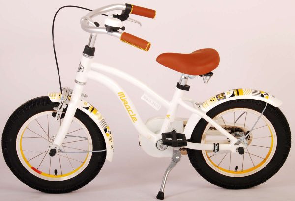 Volare Miracle Kinderfiets – Meisjes – 14 inch – Wit – Prime Collection