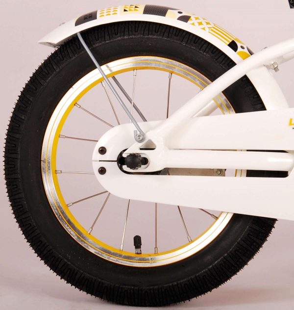 Volare Miracle Kinderfiets – Meisjes – 14 inch – Wit – Prime Collection