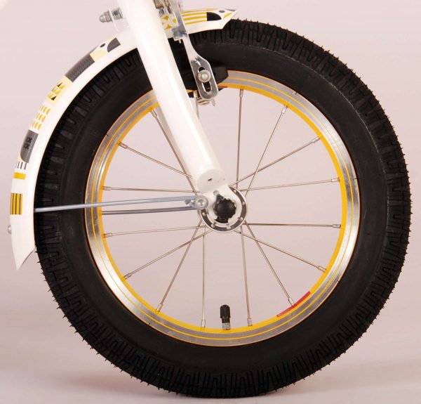 Volare Miracle Kinderfiets – Meisjes – 14 inch – Wit – Prime Collection