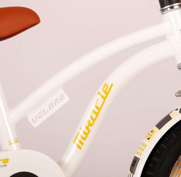 Volare Miracle Kinderfiets – Meisjes – 14 inch – Wit – Prime Collection