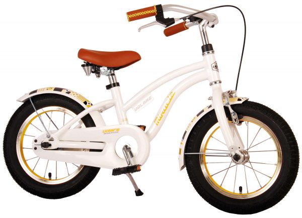 Volare Miracle Kinderfiets – Meisjes – 14 inch – Wit – Prime Collection