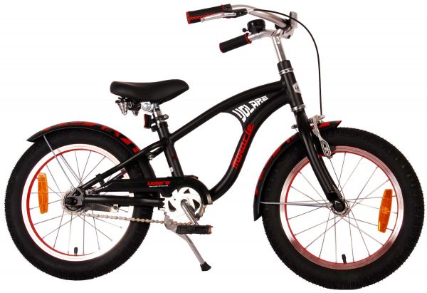 Volare Miracle Cruiser Kinderfiets – Jongens – 16 inch – Mat Zwart – Prime Collection