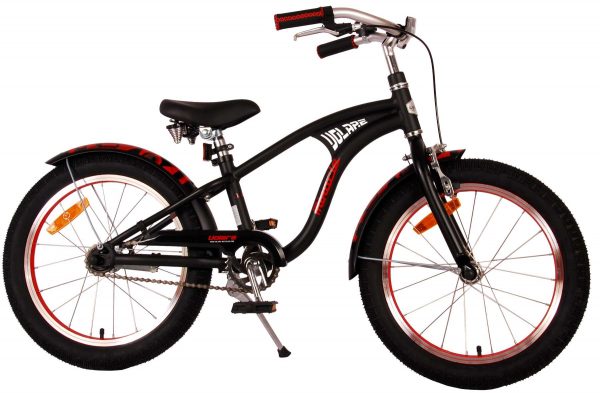 Volare Miracle Cruiser Kinderfiets – Jongens – 18 inch – Mat Zwart – Prime Collection