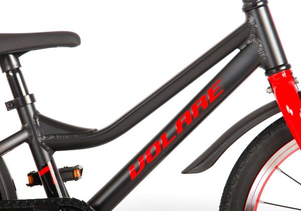 Volare Blaster Kinderfiets – Jongens – 16 inch  – Zwart/Rood – Prime Collection