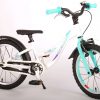 Volare Glamour Kinderfiets – Meisjes – 16 inch – Wit/Mint Groen – Prime Collection