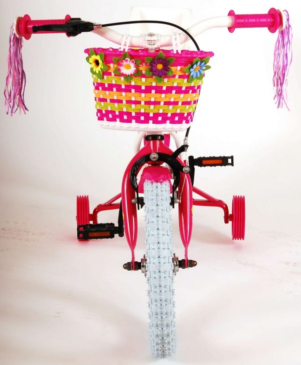 Volare Ashley Kinderfiets – Meisjes – 14 inch – Wit – 95% afgemonteerd