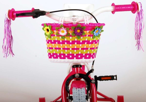 Volare Ashley Kinderfiets – Meisjes – 14 inch – Wit – 95% afgemonteerd