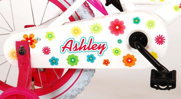 Volare Ashley Kinderfiets – Meisjes – 14 inch – Wit – 95% afgemonteerd