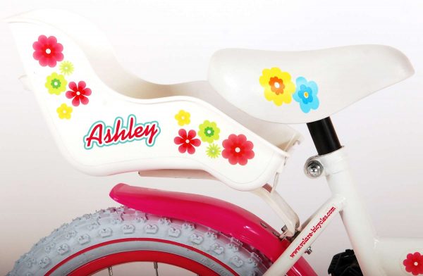 Volare Ashley Kinderfiets – Meisjes – 14 inch – Wit – 95% afgemonteerd