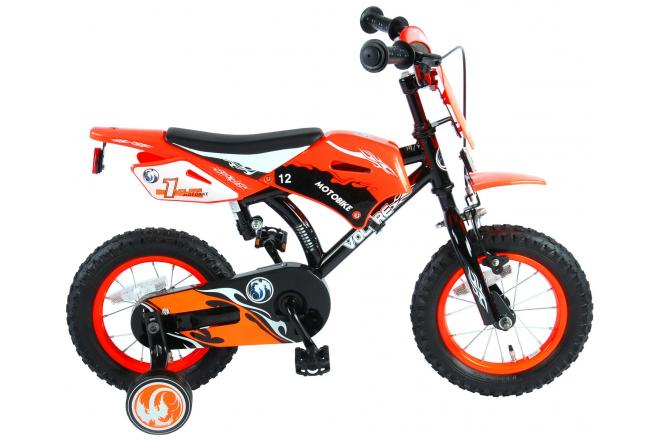 Gemaakt van Oeps spier Volare Motorbike Kinderfiets - Jongens - 12 inch - Oranje - 95%  afgemonteerd - Tweewielershop Almere