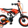 Volare Motorbike Kinderfiets – Jongens – 12 inch – Oranje – 95% afgemonteerd