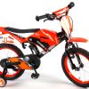 Volare Motorbike Kinderfiets – Jongens – 16 inch – Oranje – 95% afgemonteerd