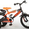 Volare Sportivo Kinderfiets – Jongens – 16 inch – Neon Oranje Zwart – 95% afgemonteerd