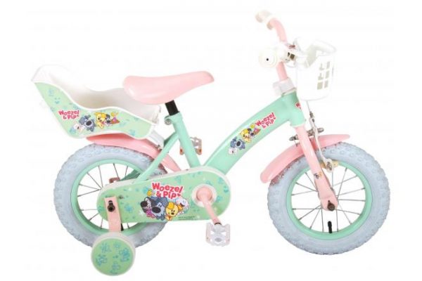 Woezel \u0026 Pip Kinderfiets - Meisjes - 12 inch - Mint/Roze - Tweewielershop  Almere