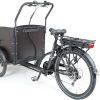 Qivelo City Elektrische Driewieler Bakfiets – Mat Zwart/Zwart