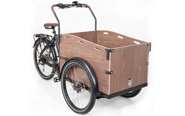 Qivelo Urban Deluxe MID Elektrische Bakfiets – Mat Blauw