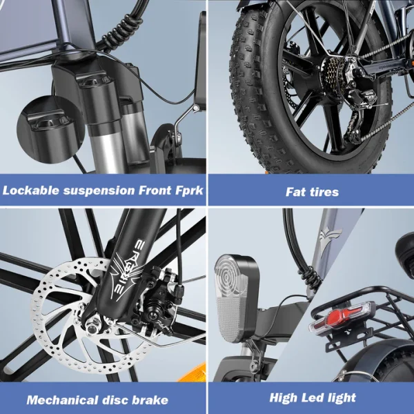 ENGWE EP-2 Pro – Fatbike 250W EU Version – Mat Grijs